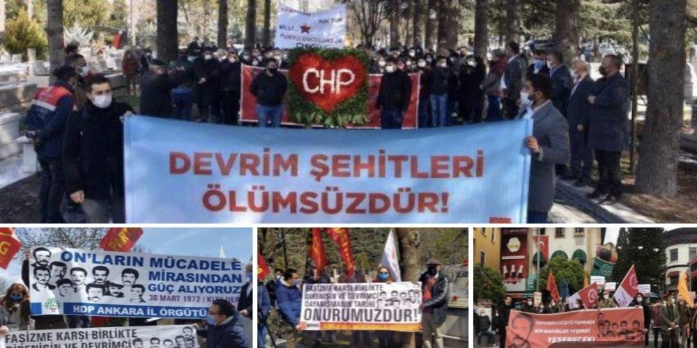 CHP, HDP ve sol örgütler terörist Mahir Çayan’ın mezarında buluştu