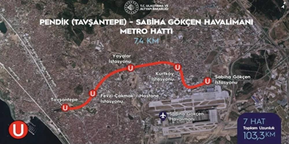 Pendik - Sabiha Gökçen Havalimanı metro hattı son aşamada: Bakan Karaismailoğlu tarih verdi