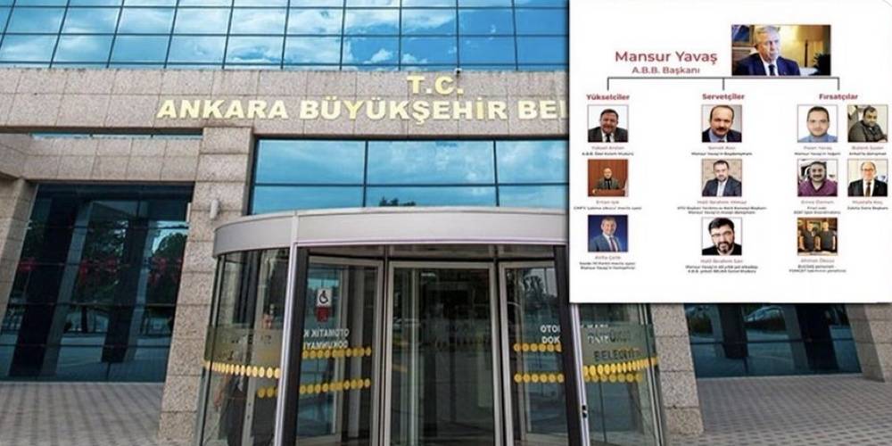Ankara Büyükşehir Belediyesi'ni "Kabile Belediyesi" olarak tanımlayan AK Parti Grup Başkanvekili ve Mamak Belediye Başkanı Murat Köse açıklamalarını şemayla anlattı