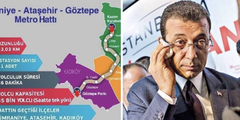 Ümraniye-Ataşehir-Göztepe Metro hattı İBB’nin firmalara olan borcu yüzünden durduruldu