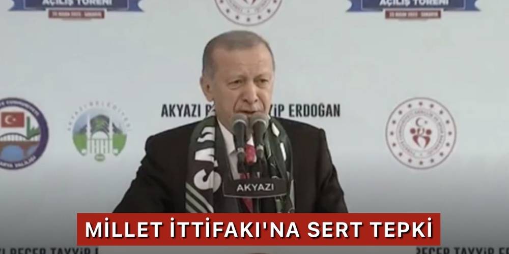 Cumhurbaşkanı Erdoğan'dan Millet İttifakı'na tepki: Türkiye terör örgütlerinin oyuncağı değildir