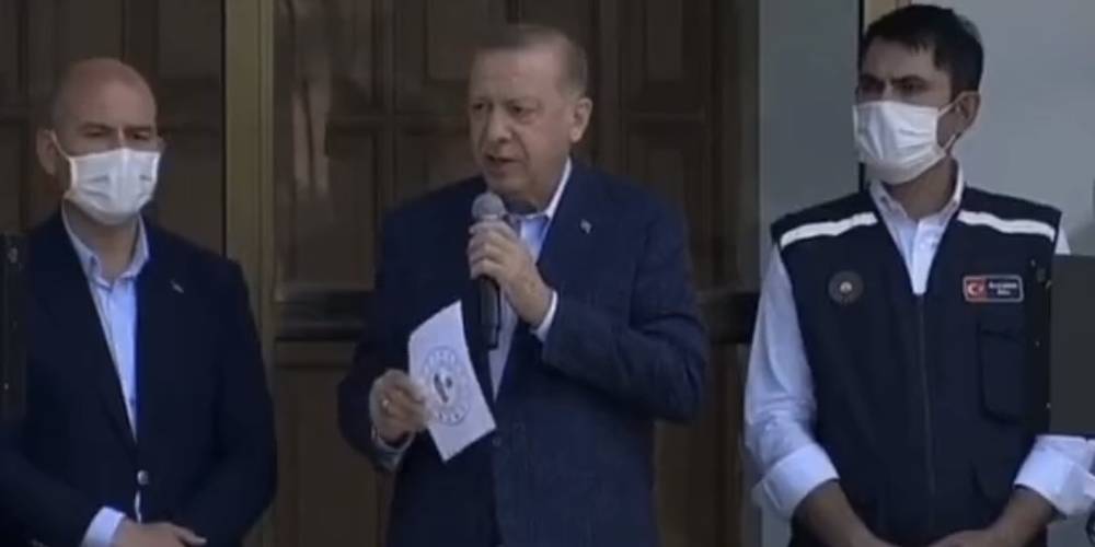 Cumhurbaşkanı Erdoğan: Bartın, Kastamonu ve Sinop'u afet bölgesi ilan ediyoruz