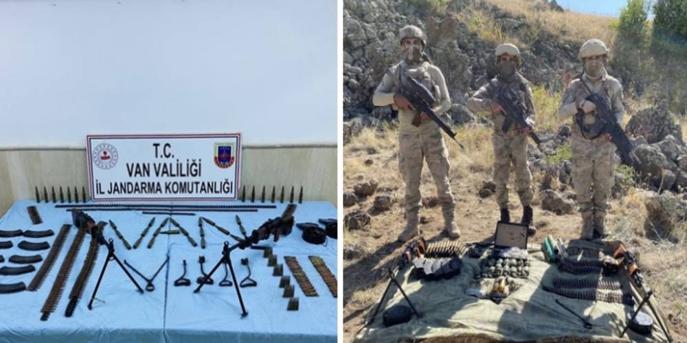 Van’da, terör örgütü PKK’ya ait çok sayıda mühimmat ele geçirildi