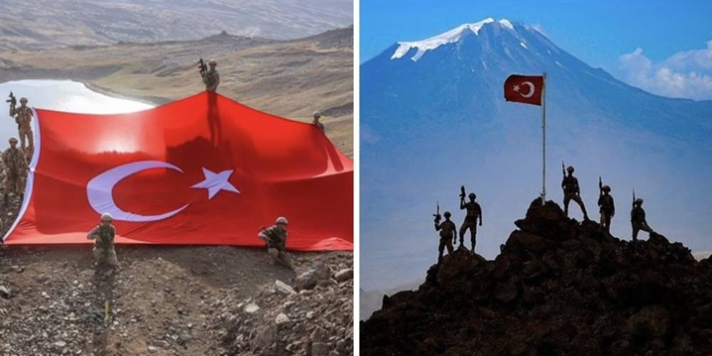 PKK'lılardan temizlenen Tendürek'e Türk bayrağı asıldı! Şimdi turizme kazandırma zamanı...