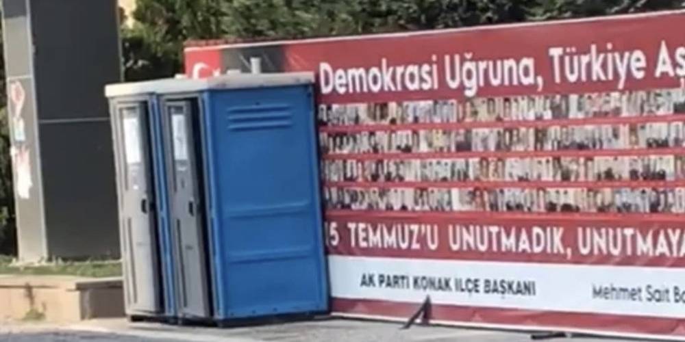 İzmir Büyükşehir Belediyesi’nden Atatürk’e büyük saygısızlık! Ulu Önder’in fotoğrafının önüne WC koydular… Valilik kaldırdı