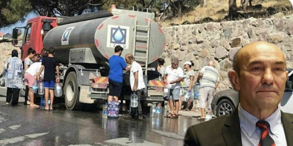 İzmir Büyükşehir Belediyesi suyu akmayan, vatandaşın su ihtiyacını tankerle karşıladığı Dikili'de suya zam yaptı
