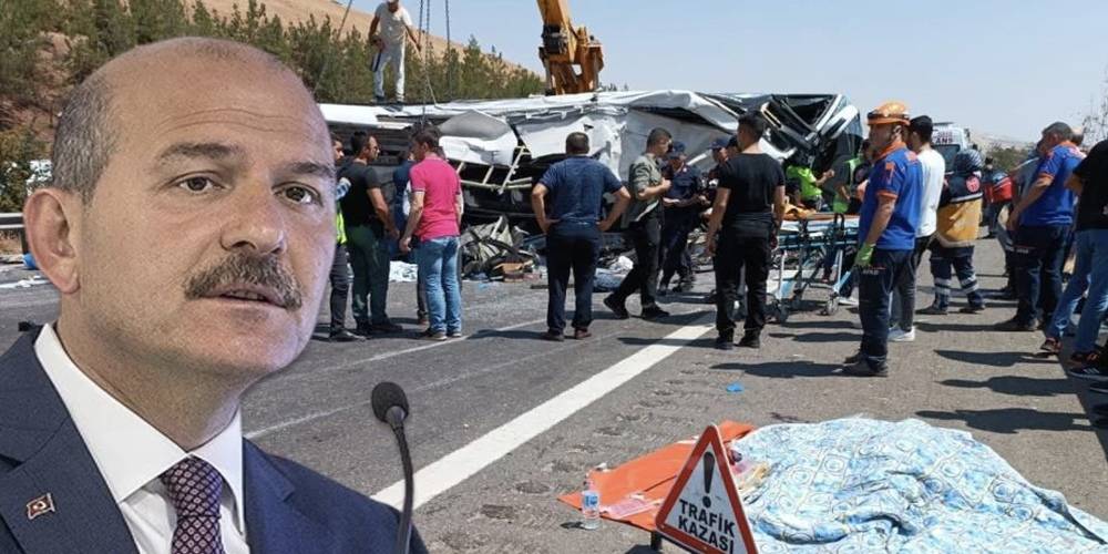 Gaziantep’te 16 kişinin öldüğü kazanın ardından Bakan Soylu’dan ilk açıklama!