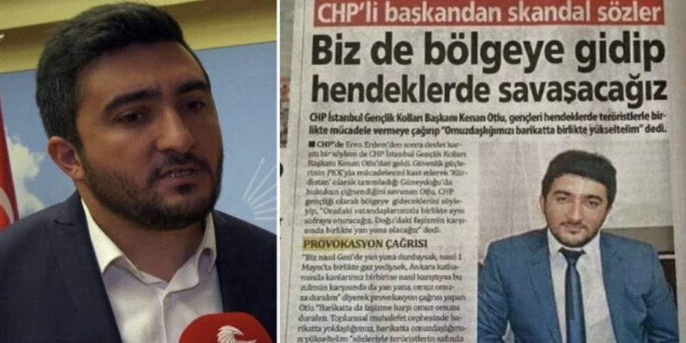 Terör örgütü PKK'ya destek açıklamaları yapan Kenan Otlu CHP'nin Maltepe İlçe Başkanı seçildi