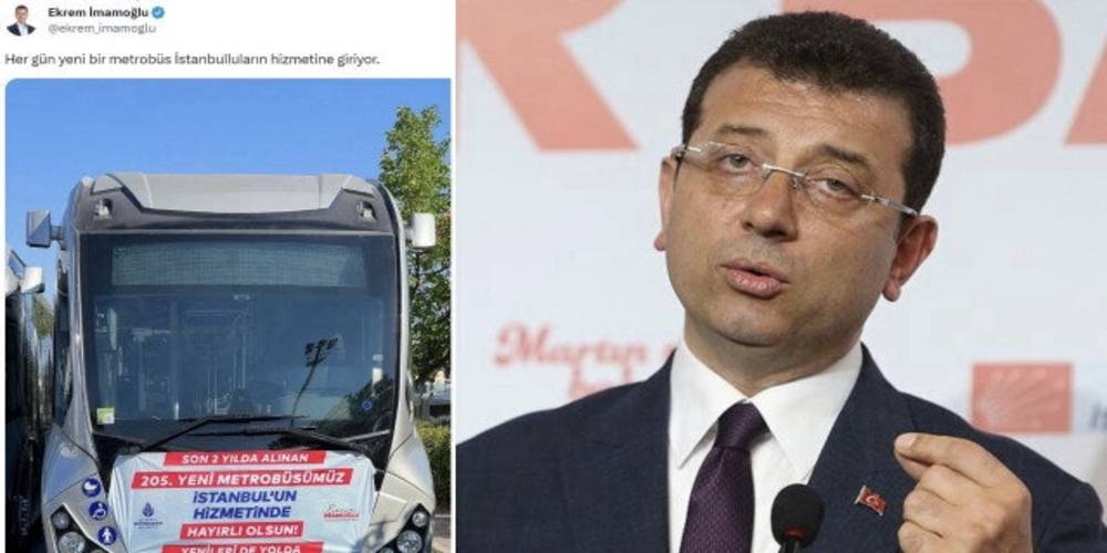 Ekrem İmamoğlu'nun 'Her gün yeni bir metrobüs' paylaşımına vatandaştan tepki: İnşallah bu da yanmaz