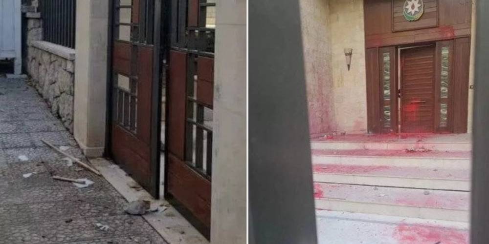 Ermeniler Lübnan'daki Azerbaycan Büyükelçiliği'ne saldırı düzenledi