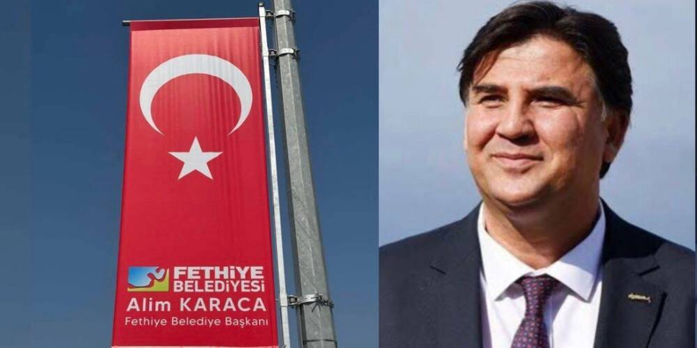 Türk bayrağına adını yazdıran CHP'li Fethiye Belediye Başkanı Alim Karaca'ya soruşturma!