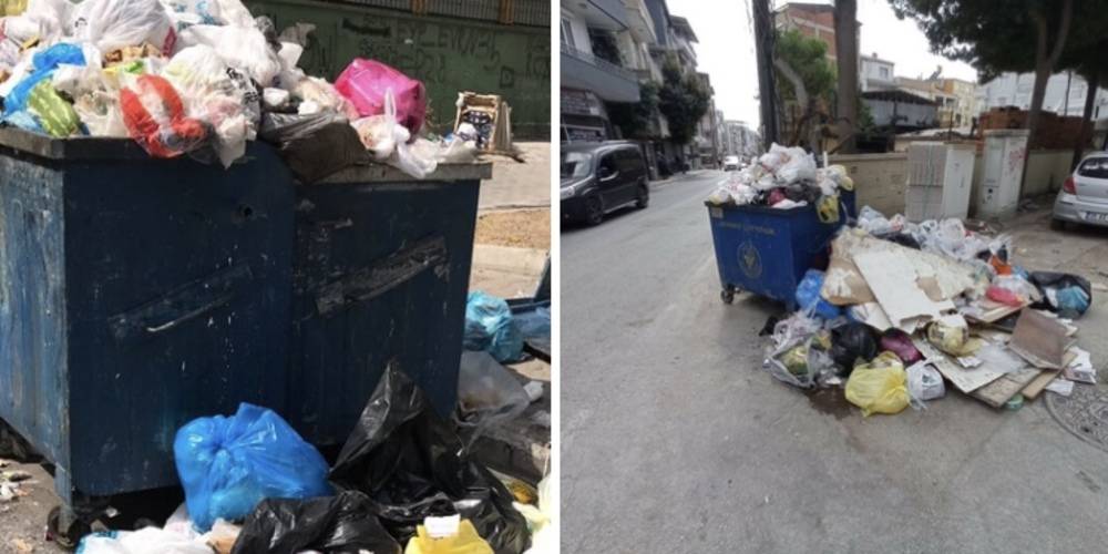İzmir'de çöp dağları oluştu: Vatandaşlar kokudan şikayetçi