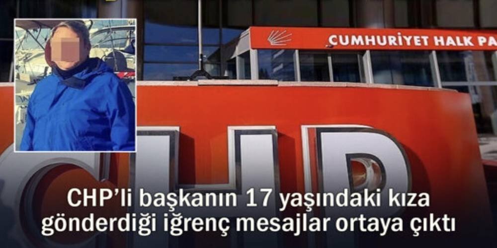 CHP Osmangazi İlçe Başkanı M.A.’nın 17 yaşındaki genç kızı taciz ettiği yazışmaları ortaya çıktı!
