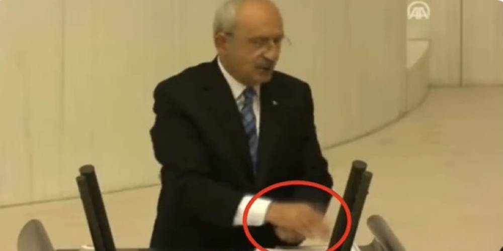 Kılıçdaroğlu'ndan skandal davranış! Meclis kürsüsünde küfürlü el hareketi yaptı