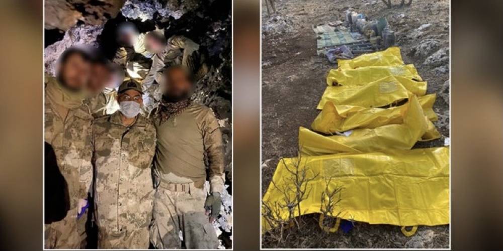 Jandarma Genel Komutanı Orgeneral Arif Çetin'den altı teröristin öldürüldüğü mağaraya ziyaret