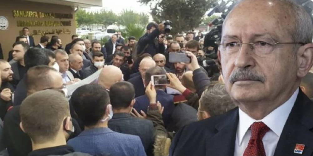 Şanlıurfa'yı ziyaret eden CHP Genel Başkanı Kemal Kılıçdaroğlu'na vatandaşlar tepki gösterdi: Teröre destek veren bir adamın ne işi var burada?