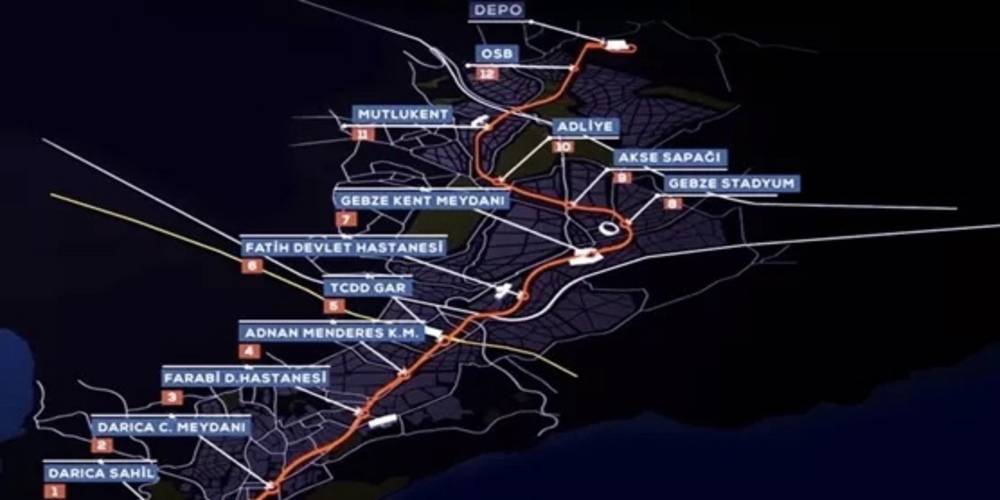 Türkiye'ye milyarlarca avro kazandıracak: Gebze OSB-Darıca Sahil Metro Hattı tamamlandı