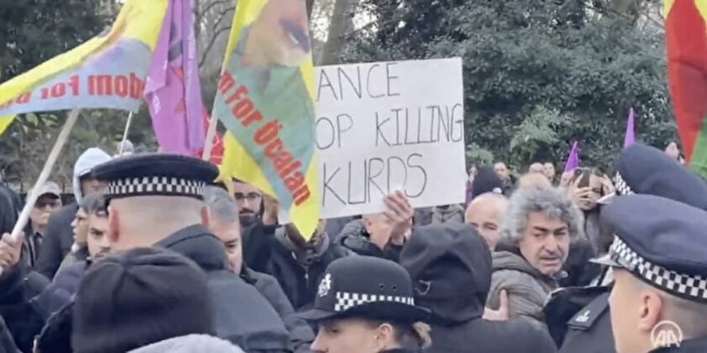 Fransa'daki olaylar İngiltere'ye de sıçradı: PKK yandaşları bu kez Londra'yı karıştırdı