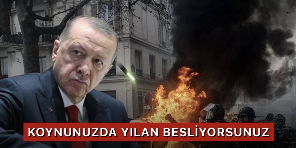 Fransa yangın yeri! Cumhurbaşkanı Erdoğan'ın o sözleri yeniden gündem oldu! "Koynunuzda yılan besliyorsunuz"