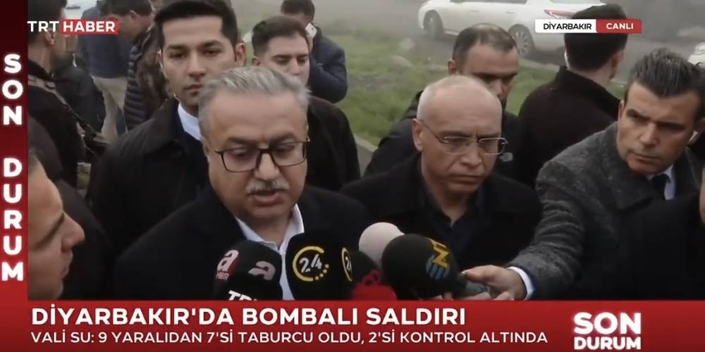 Diyarbakır Valisi Ali İhsan Su, bombalı saldırıya ilişkin açıklama yaptı: 9 yaralıdan 7'si taburcu oldu, 2'si kontrol altında