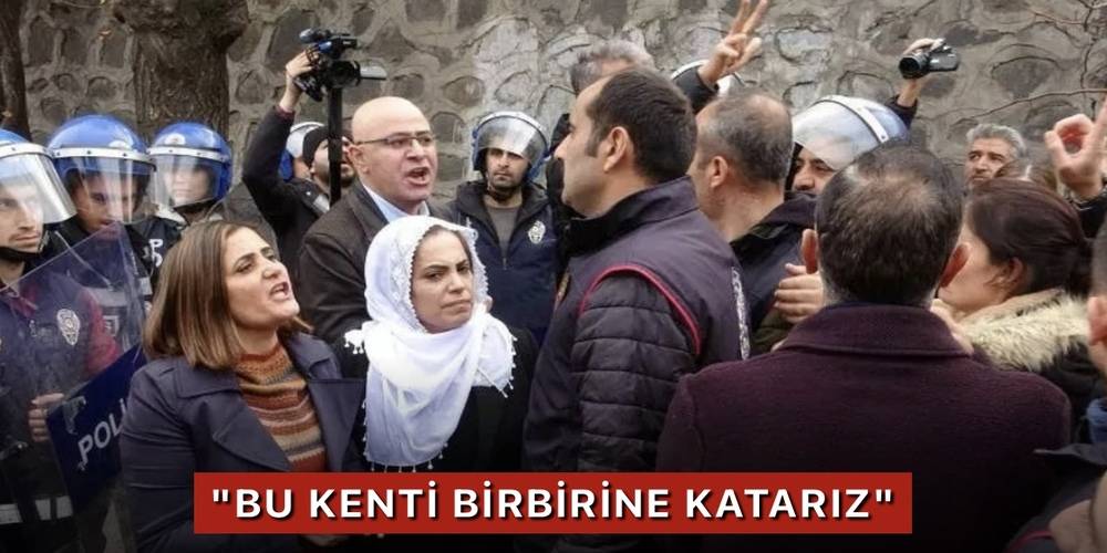 HDP'li vekil Hişyar Özsoy'dan polislere skandal tehdit! "Bak bu kenti birbirine katarız"