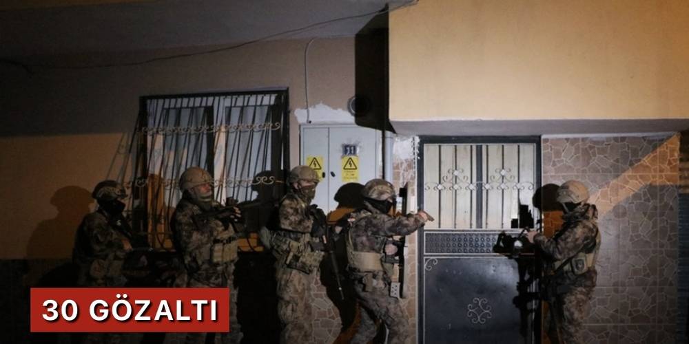 Mersin'de 300 polisle torbacılara şafak operasyonu
