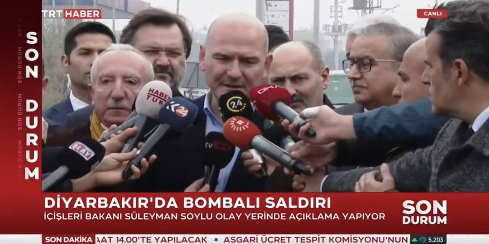 Bakan Soylu'dan Diyarbakır'da gerçekleşen saldırıya ilişkin açıklama: Operasyonumuz genişleyerek devam ediyor