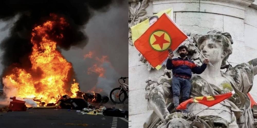 Sarı yelekliler gitti sarı torbacılar geldi! Paris’teki PKK saldırılarında 31 polis yaralandı
