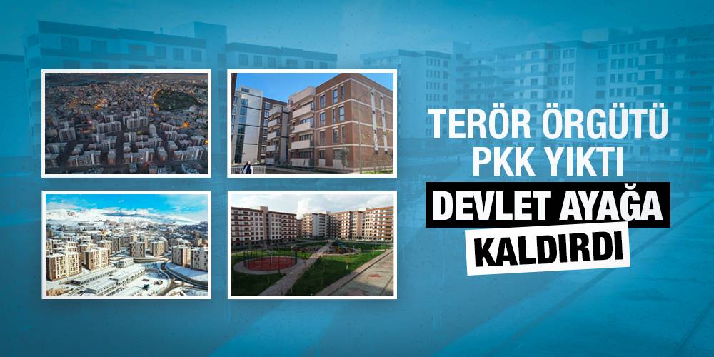 Terör örgütü PKK yıktı, devlet ayağa kaldırdı