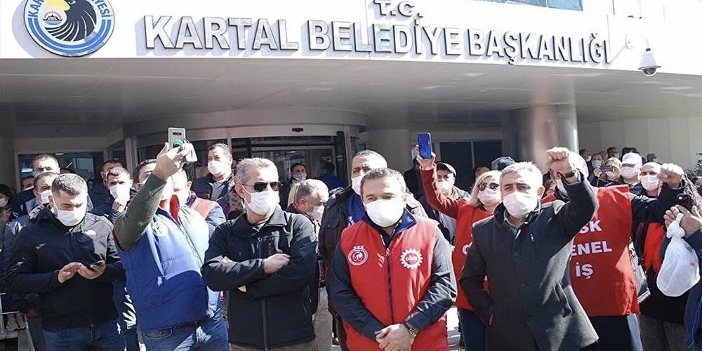 Kartal Belediyesi'ne grev kararı asıldı