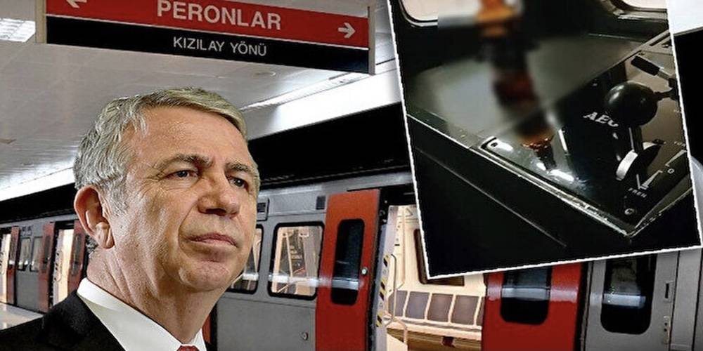 Ankara metrosunda büyük skandal: Alkol şişesiyle makinist kabinine girdi