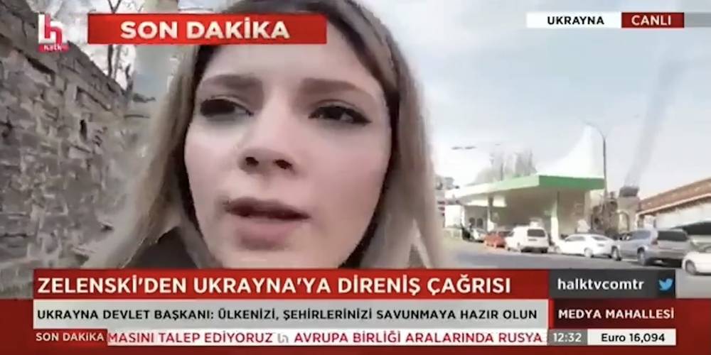 Halk TV'de Türk Konsolosluğunun Ukrayna'yı terk etti yalanı