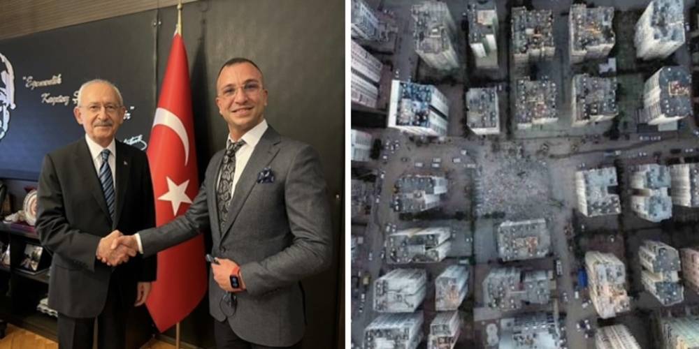 Adana’da yıkılan binanın müteahhidinin Kemal Kılıçdaroğlu ile fotoğrafı çıktı