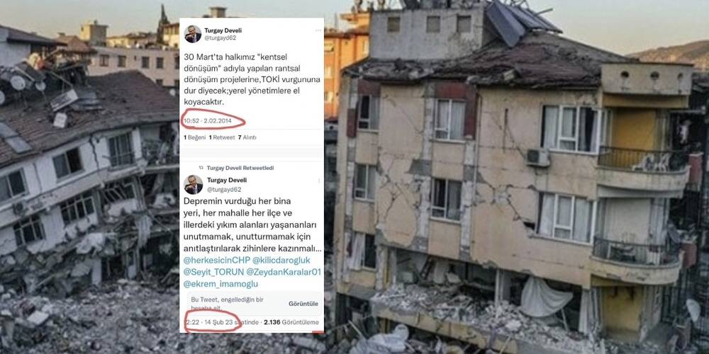 Kentsel dönüşüme karşı CHP'li vekil Turgay Develi’den yıkım yaşanan bölgeler için heykel teklifi