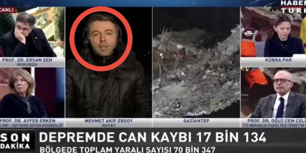 HaberTürk’te depremzede istismarı! Mehmet Akif Ersoy deprem yayınlarını provokasyona çevirdi!