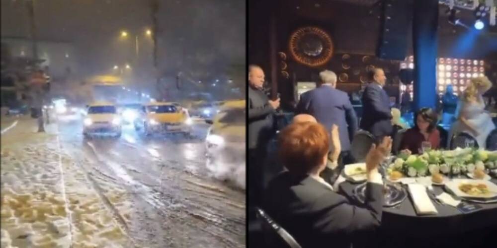 Ankara kar çilesi yaşarken İBB Başkanı Mansur Yavaş erik dalı oynadı, İYİ Parti Genel Başkanı Meral Akşener tempo tuttu
