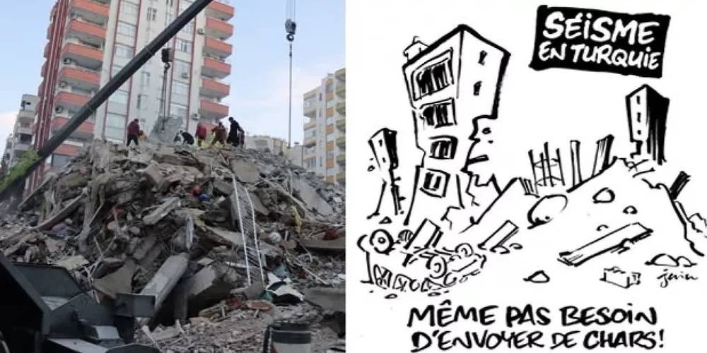 Charlie Hebdo, Türkiye'deki depremlerle alay etti