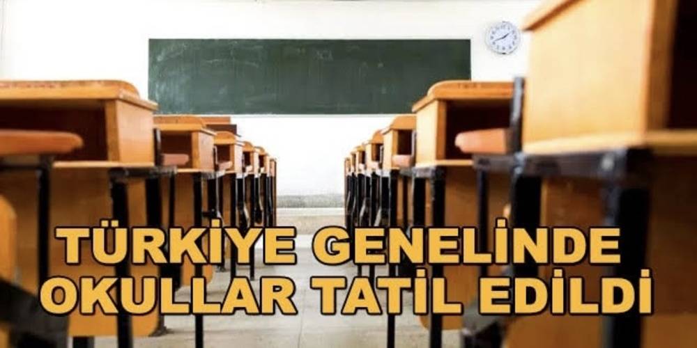 Eğitime 1 hafta daha ara: Türkiye geneli okullar 20 Şubat’a kadar tatil edildi!