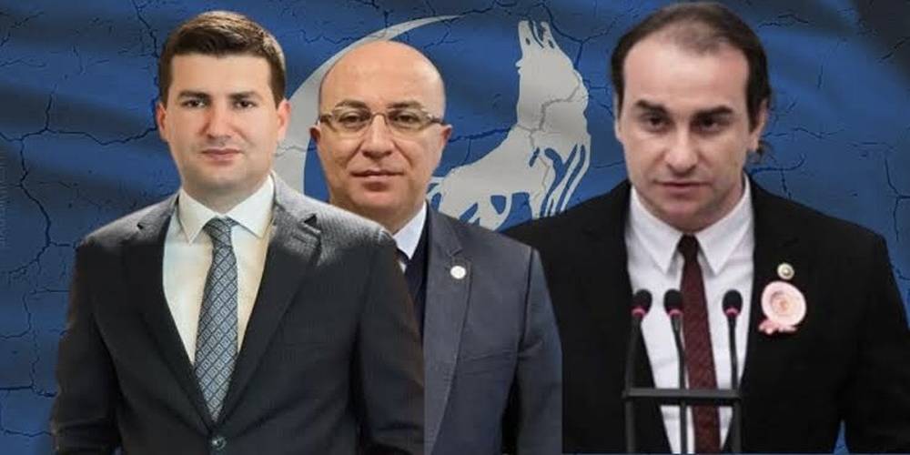 Ülkü Ocakları Genel Başkanı Ahmet Yiğit Yıldırım, İzzet Ulvi Yönter ve Kutalmış Türkeş arasında sert tartışma
