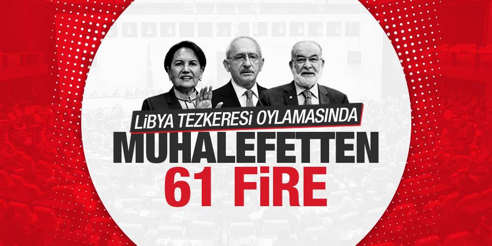 Libya Tezkeresi Oylamasında Muhalefetten 61 Fire