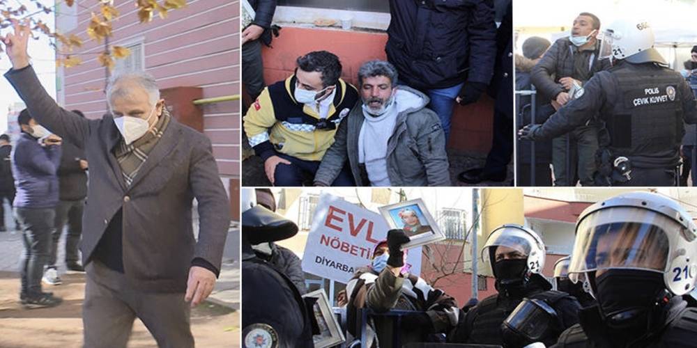 HDP'li milletvekili evlat nöbetindeki ailelere hareket yaptı ortalık karıştı