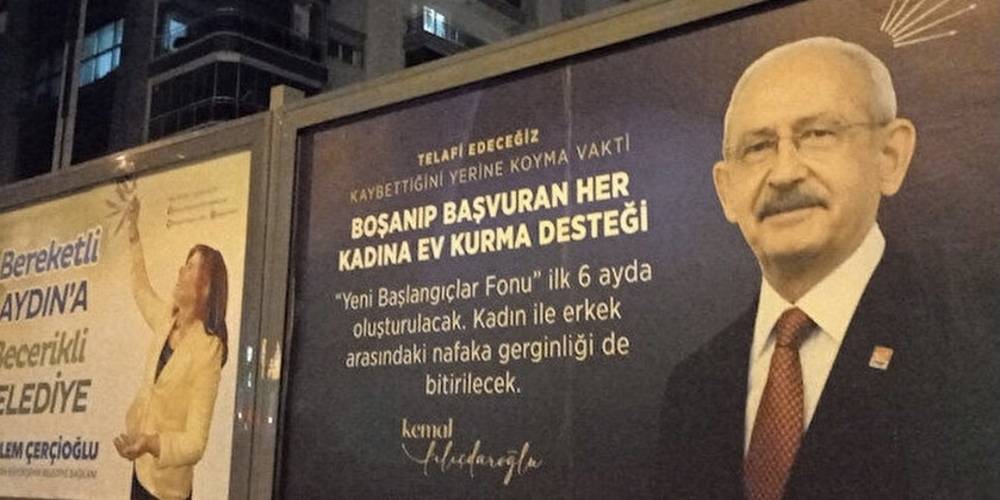Cumhurbaşkanı Erdoğan’ın afişlerini Aydın’a astırmayan CHP'li Belediye Başkanı Özlem Çerçioğlu’nun yalanını partisinin Genel Başkanı Kılıçdaroğlu ortaya çıkardı