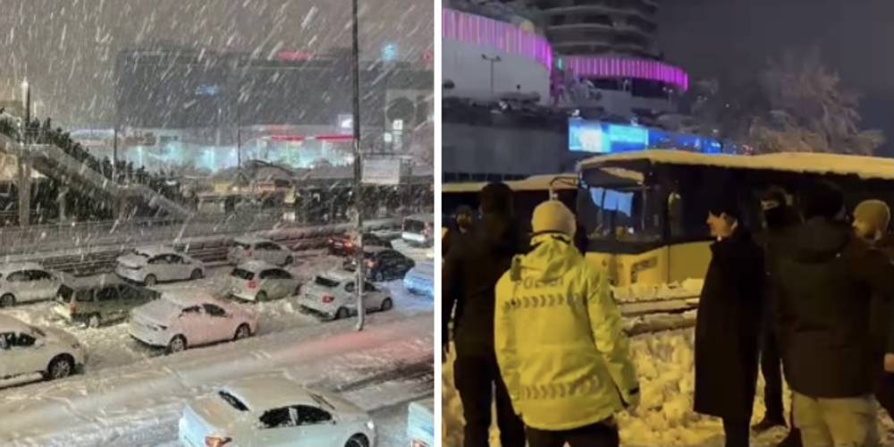 İçişleri Bakanı Soylu, yoğun kar yağışının yaşandığı İstanbul'da incelemelerde bulundu… İstanbul'da özel araçlar saat 13.00'e kadar trafiğe çıkamayacak