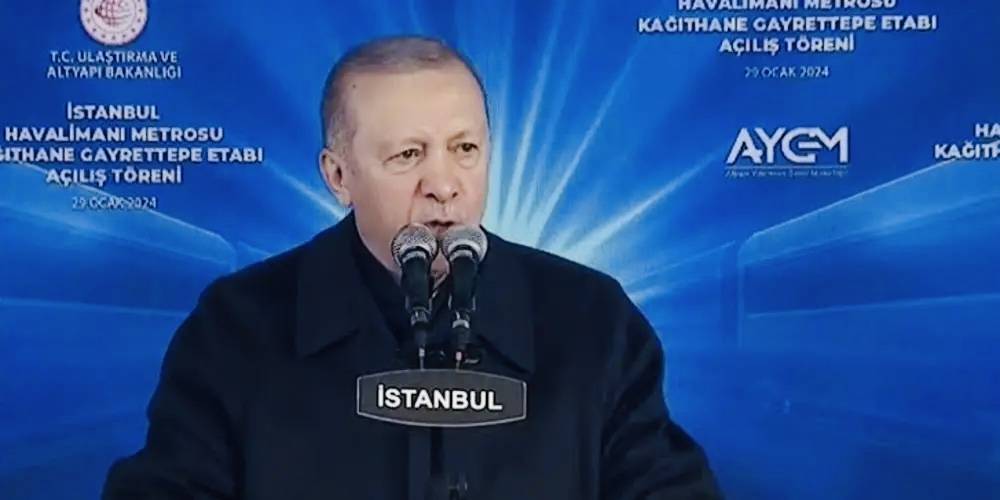 Gayrettepe-Kağıthane metro hattı açıldı! Cumhurbaşkanı Erdoğan: Havalimanı-Taksim arası 40 dakikaya düşecek!