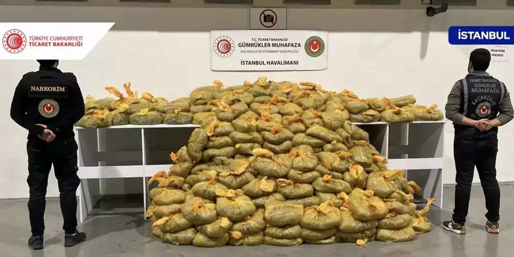 İstanbul Havalimanı’nda 568 kilogram uyuşturucu ele geçirildi