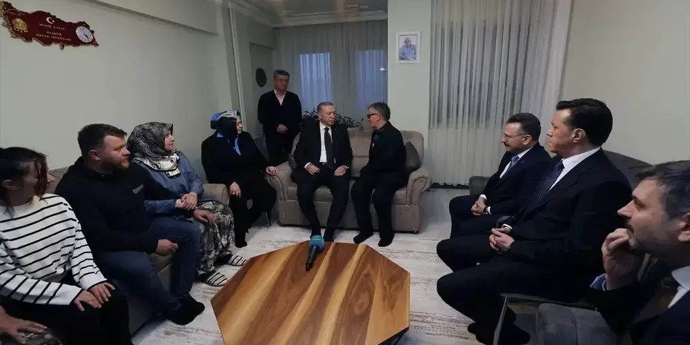 Cumhurbaşkanı Erdoğan’dan Eskişehir'de şehit ailesine ziyaret