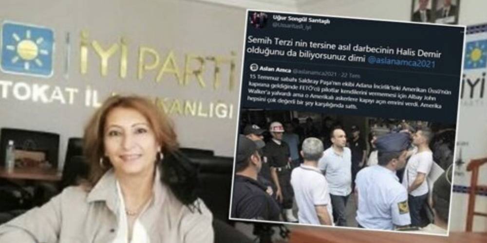 İYİ Partili Uğur Songül Sarıtaşlı darbeci Semih Terzi'ye sahip çıkıp Şehit Ömer Halisdemir'e hakaret etti