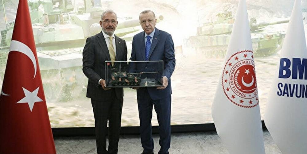 Cumhurbaşkanı Erdoğan'dan Tank Palet Fabrikası'na ziyaret