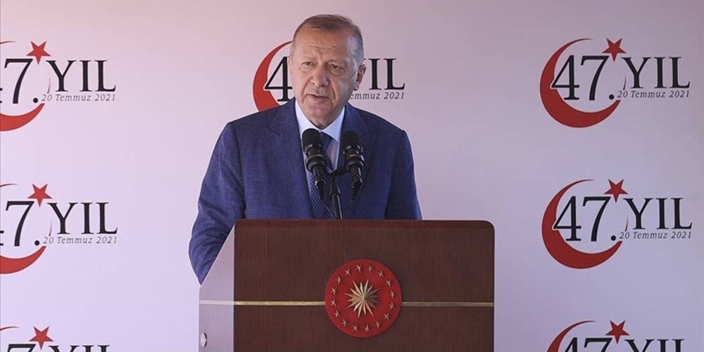 Cumhurbaşkanı Erdoğan'dan KKTC'de önemli açıklamalar: 'Kimse geriye dönüş beklemesin'