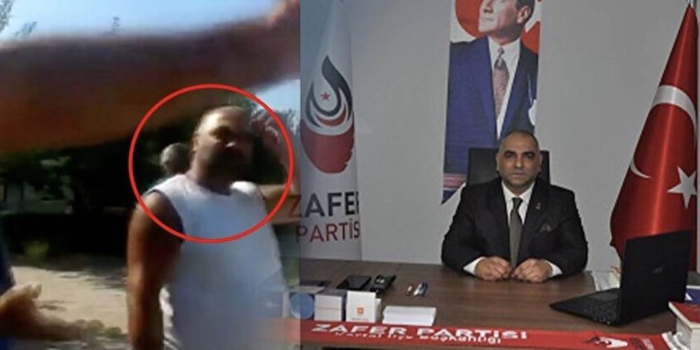 Başörtülü kadının haşemayla havuza girmesine engel olan Atakan Tatlı'nın Zafer Partisi Kartal İlçe Başkanı olduğu ortaya çıktı